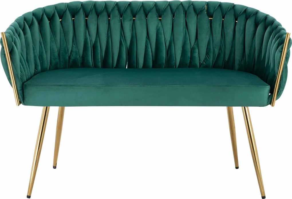 HR750 Verde din Caifea Canapea cu Picioare Aurii