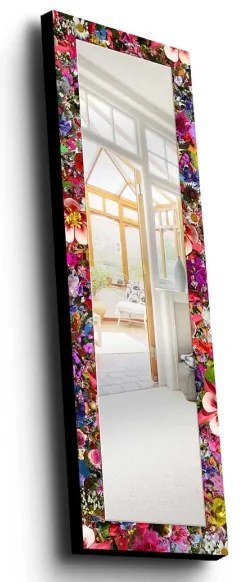 Oglindă de perete 120x40 cm pin/flori