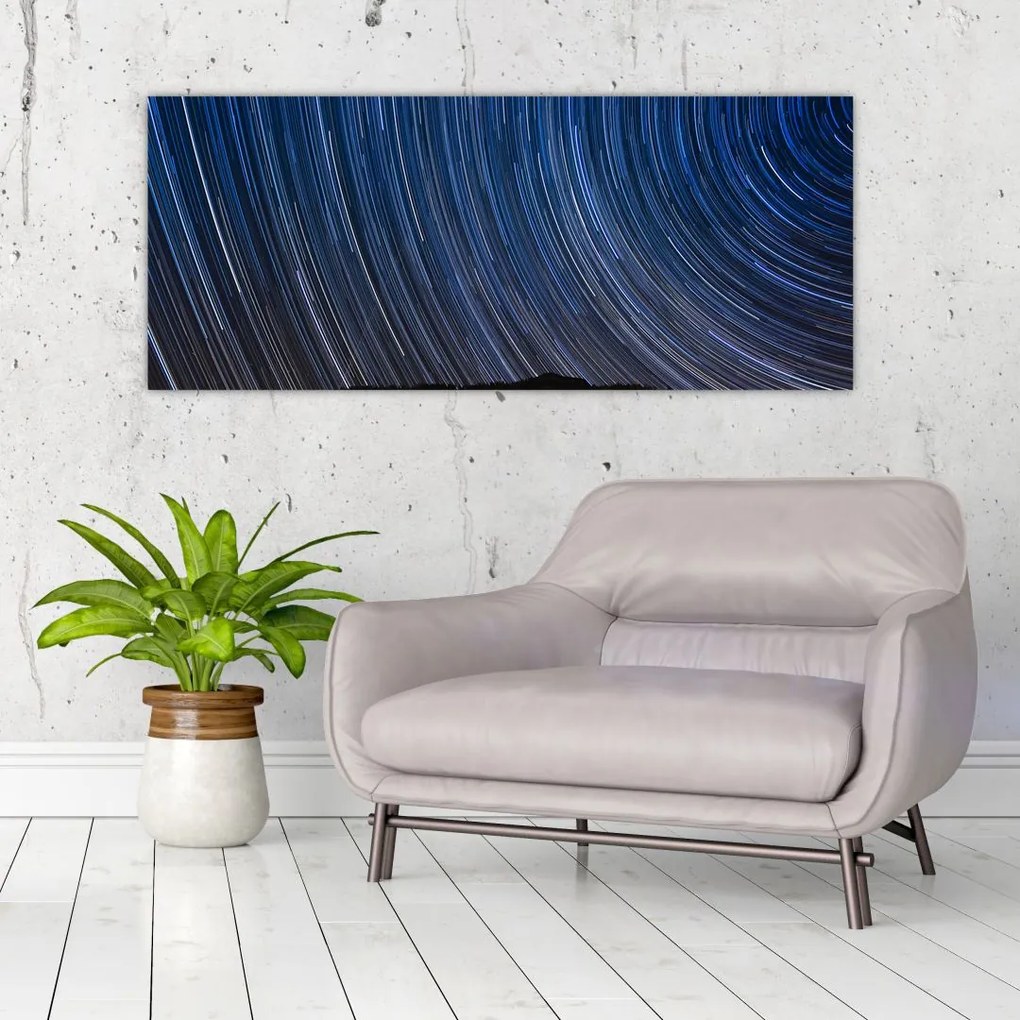 Tablou cu stele noaptea și cerul (120x50 cm)
