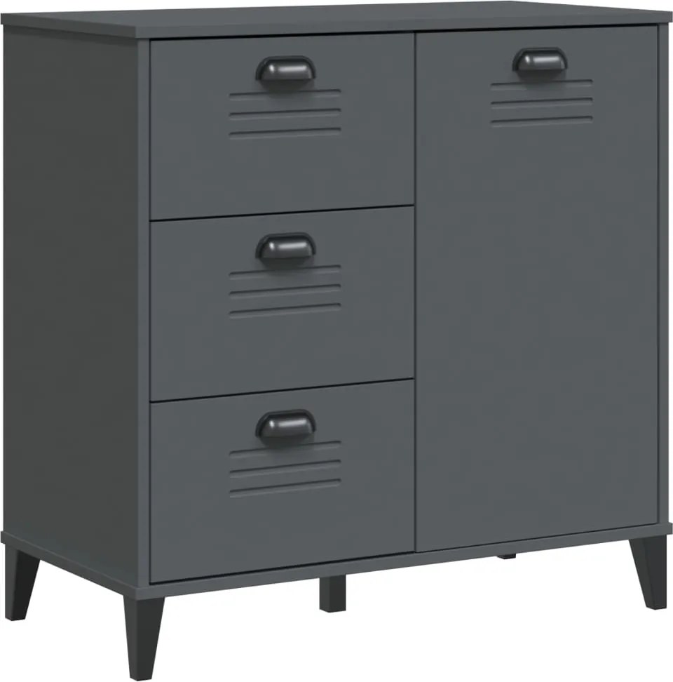 vidaXL Dulap „VIKEN”, gri antracit, 80x40x80 cm, lemn prelucrat