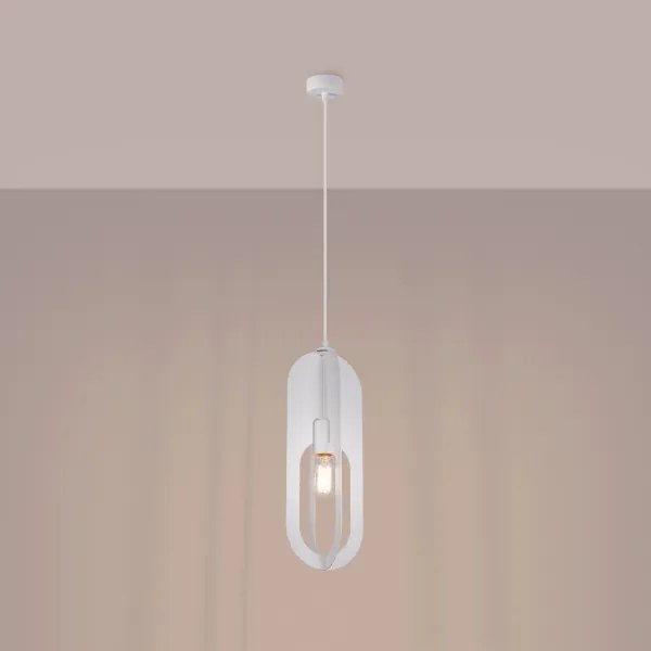 Lustră pe cablu Sollux SL.1360 NICUS 1xE27/15W/230V alb