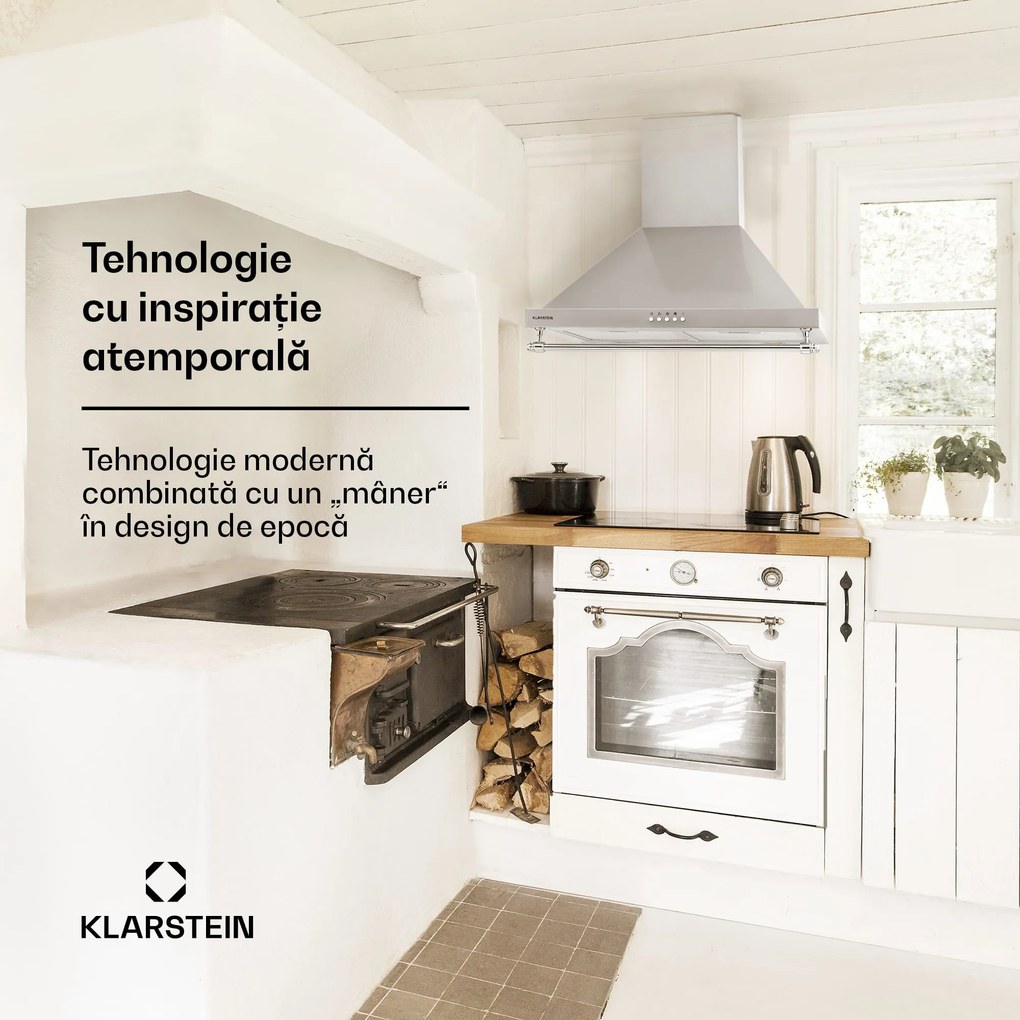 Klarstein Montblanc 60, hotă, 610m³/h. 165W, 2x1,5W, LED, bandă