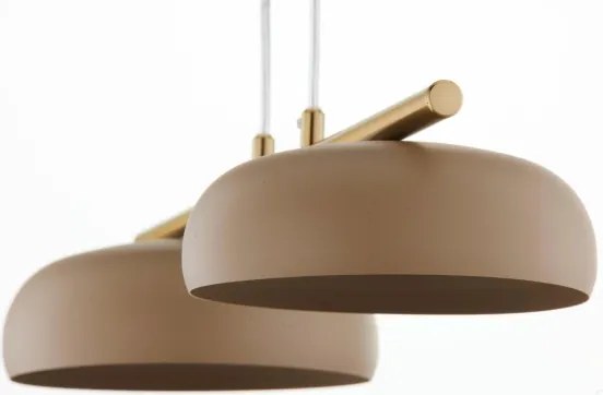 Lustră pe cablu OLAF 2xGX53/12W/230V bej/auriu