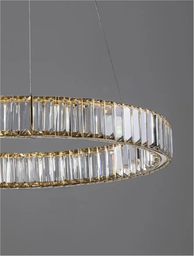 Lustra LED suspendata cristal design elegant AURELIA 40W