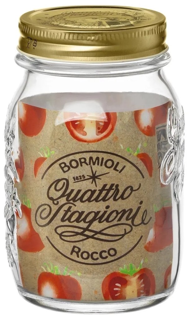 Bormioli Rocco Borcan de sticlă cu capac QuattroStagioni, 500 ml, 500 ml