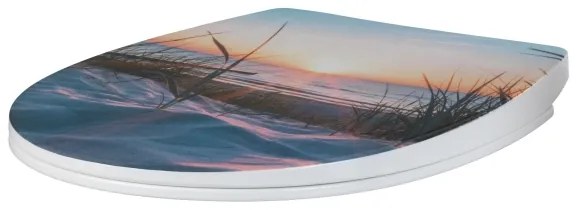 WENKO 24081800 - Capac WC BALTIC 38,8 x 45 cm, multicolor/alb