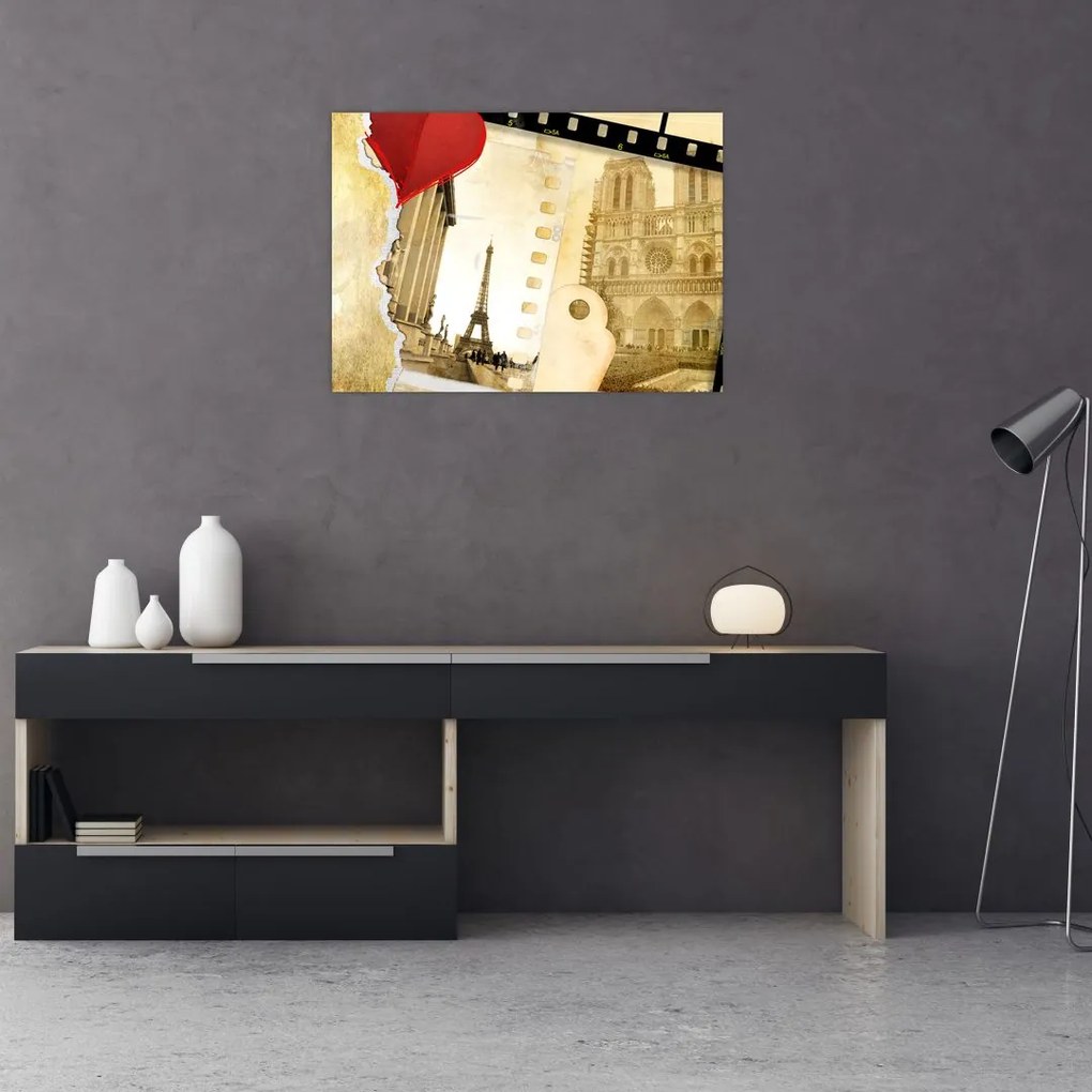 Tablou - Amintiri din Paris (70x50 cm)