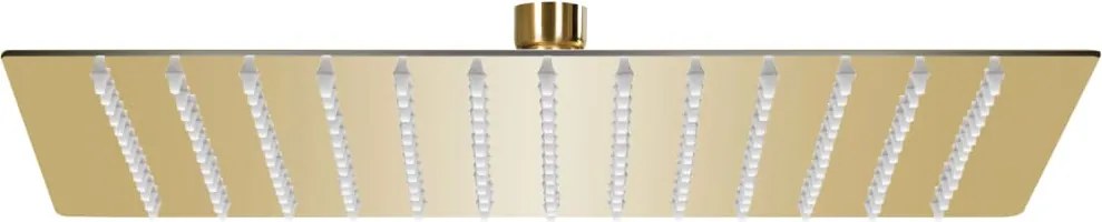 vidaXL Cap de duș tip ploaie pătrat, auriu, 30x30 cm, oțel inoxidabil