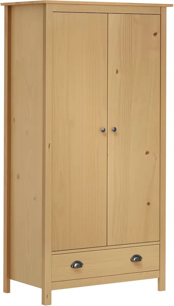 vidaXL Șifonier cu 2 uși Hill, 89x50x170 cm, lemn masiv de pin