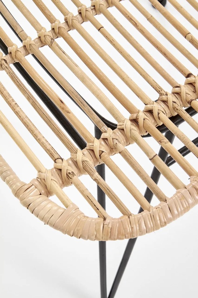 Set masa rotunda Fondi ø80 cm + 2 scaune K337 ratan natural