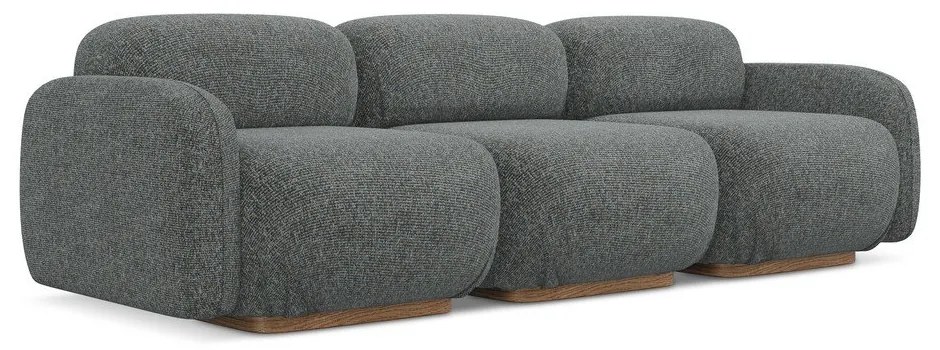 Canapea modulară gri 270 cm Ailani – Makamii