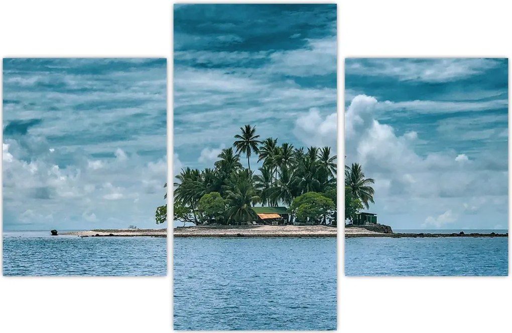Tablou insula în mare (90x60 cm)