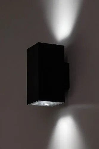 Aplica LED iluminat exterior ambiental, Protectie IP65 Urfa II negru