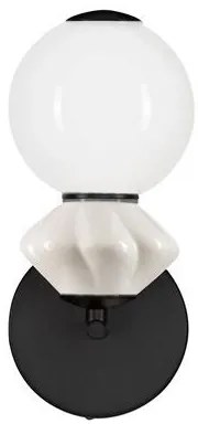 Aplica LED decorativa ceramica gri, alb, PALLINA