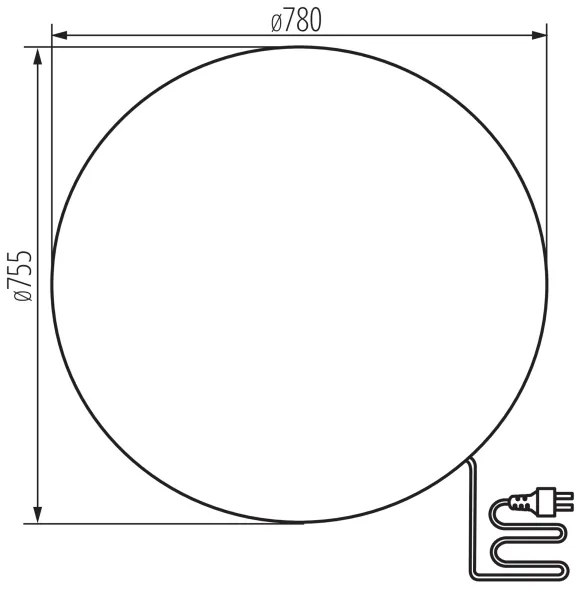 Lampă de exterior Kanlux 36594 STONO 1xE27/25W/230V d. 78 cm IP65