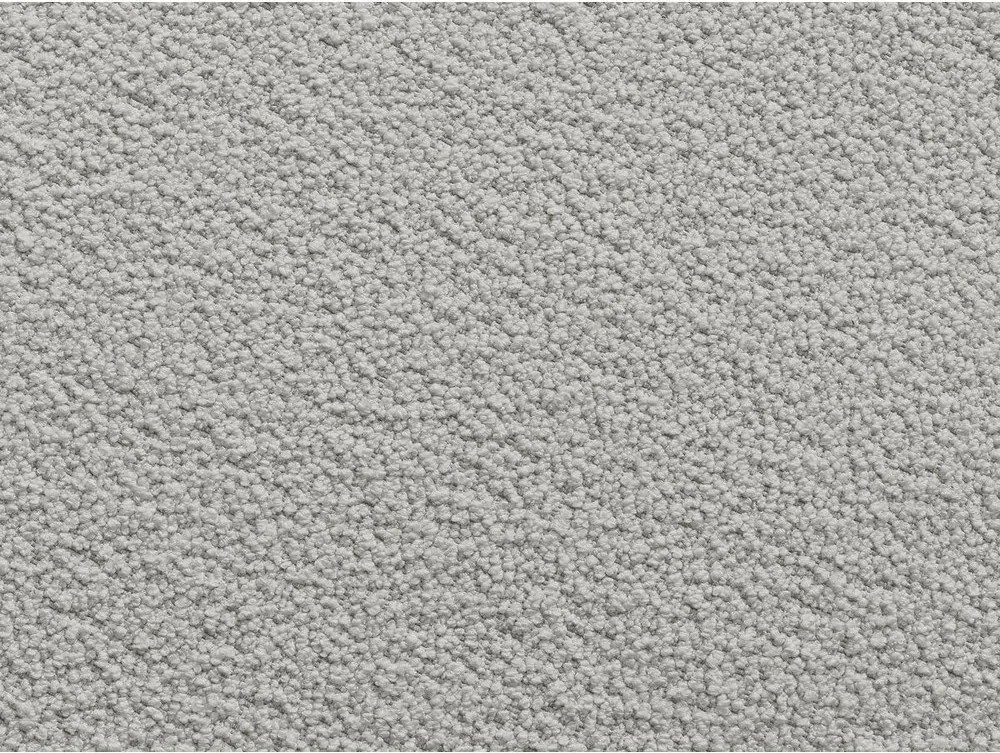 Colțar gri deschis cu tapițerie din țesătură bouclé (cu colț pe partea stângă/cu șezlong) Leonore – Bobochic Paris