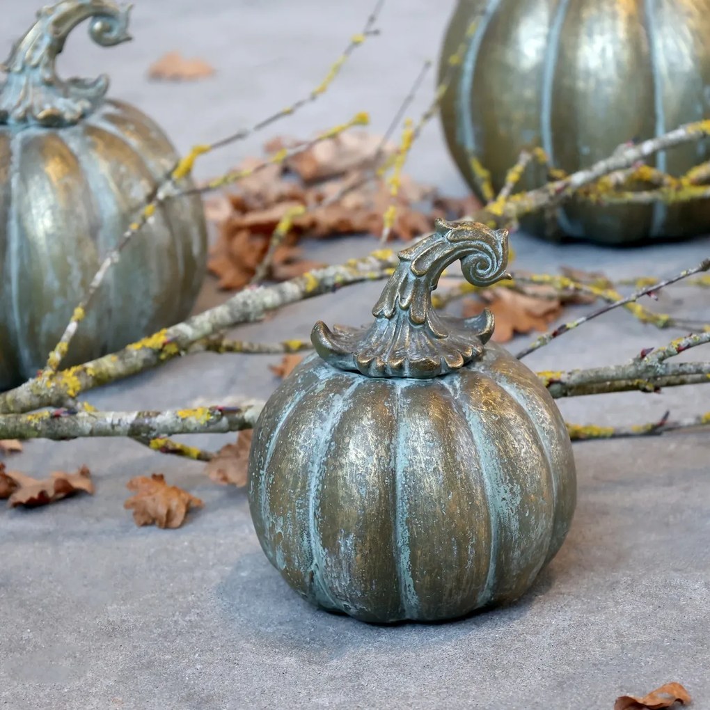 Dovleac decorativ, din polirasina, D13cm, Pumpkin