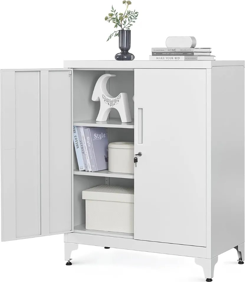 Dulap metalic multifuncțional RAVEN, 40x80x90 cm, gri SongmicsHome