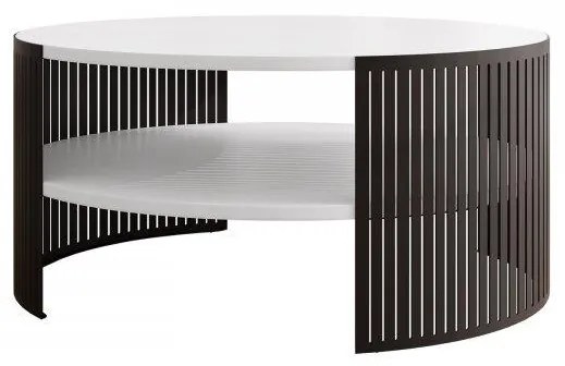 Măsuță de cafea Zentono (Negru + Alb arctic) . 1103778