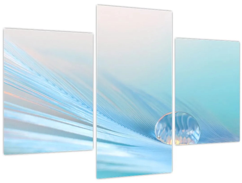 Tablou - Picătură albastră (90x60 cm)