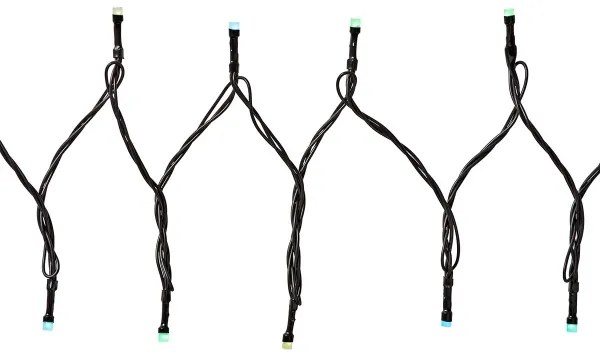 Nedis WIFILX01C84 - Ghirlandă LED RGB pentru exterior, 84 LED-uri, 8 funcții, 13 m, IP65, Wi-Fi (Tuya)