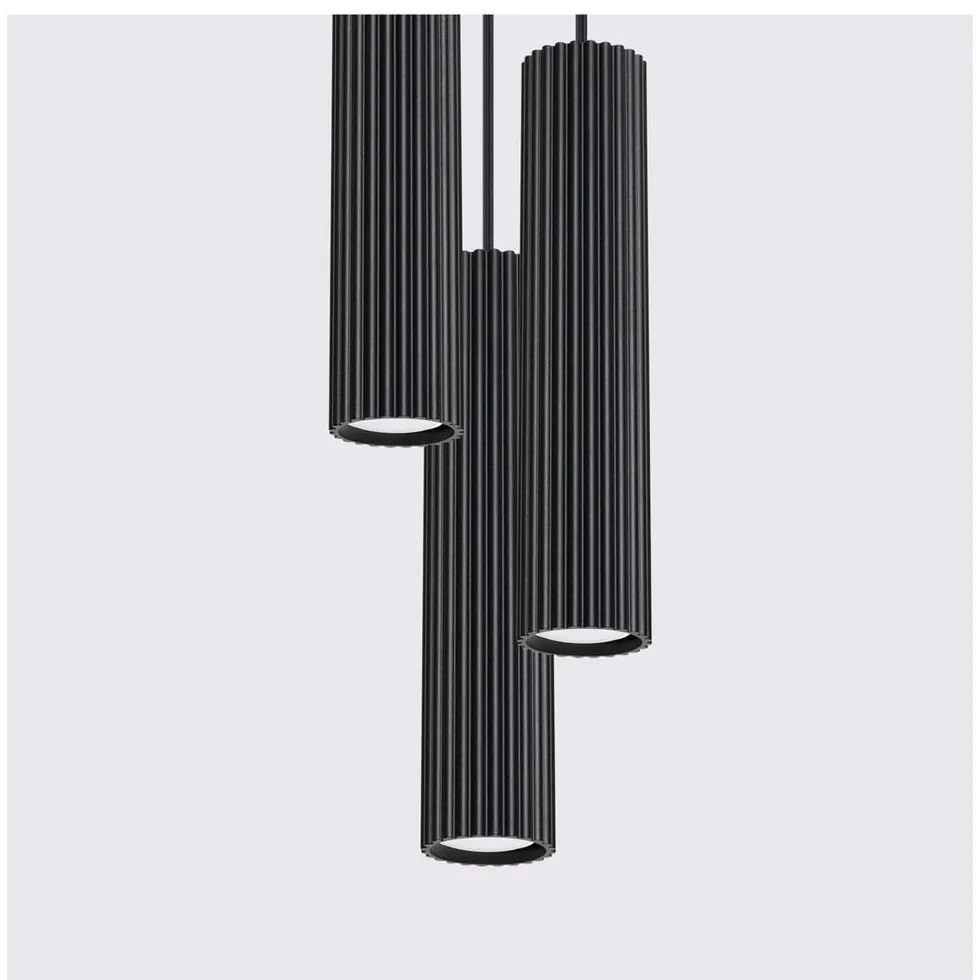 Lustră neagră ø 19,5 cm Gleam – Nice Lamps