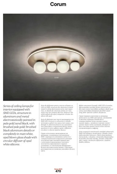 Redo 01-2657 - Plafonieră LED CORUM LED/48W/230V 3000K CRI 90 albă