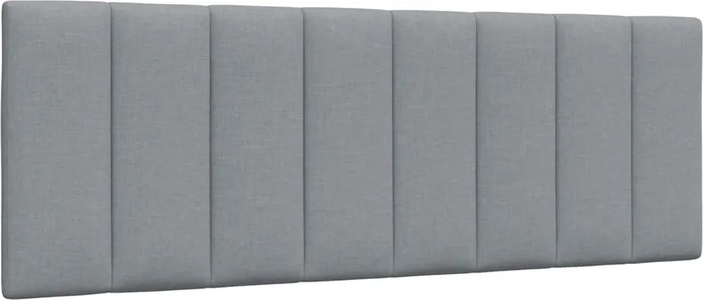 vidaXL Pernă tăblie de pat, Hanko, gri deschis, 120 cm, material textil