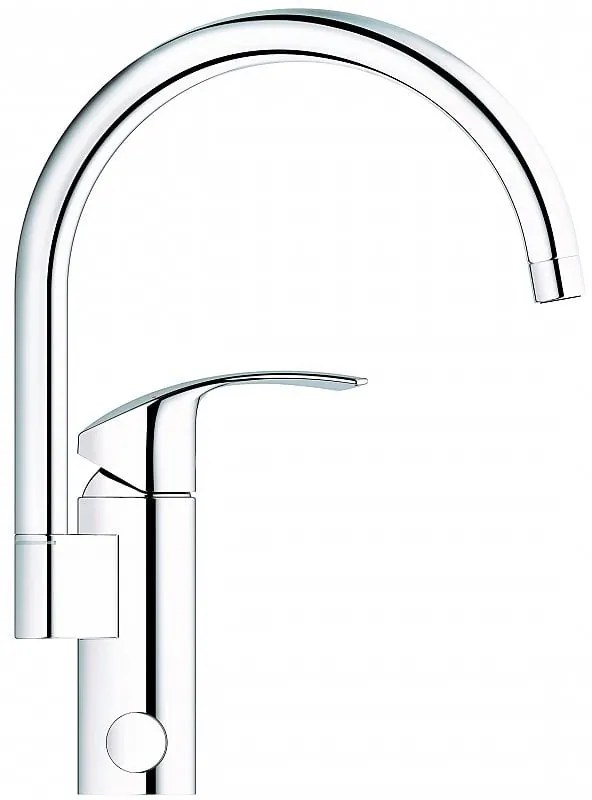 Baterie bucatarie Grohe Eurosmart,pipa inalta, cartus ceramic, pipa pivotanta, Crom -33202002