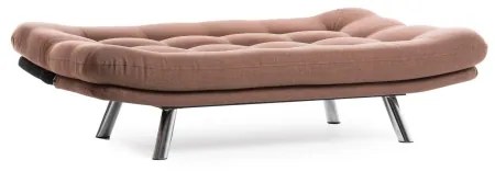 Canapea extensibilă BINA, 2 locuri, maro deschis