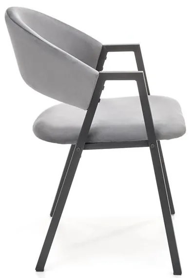 Scaun tapitat k473 – Gri