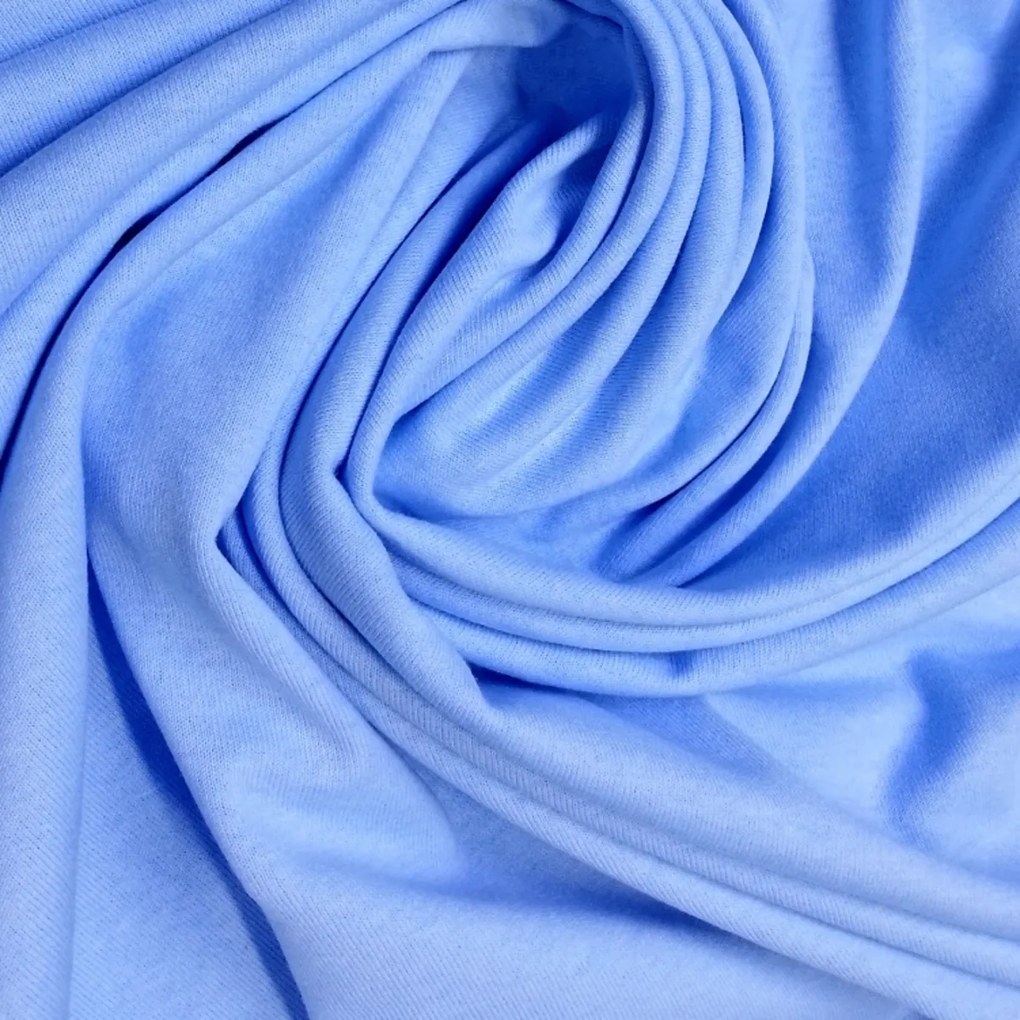 Cearceaf de bumbac 120x60 cm - albastru deschis