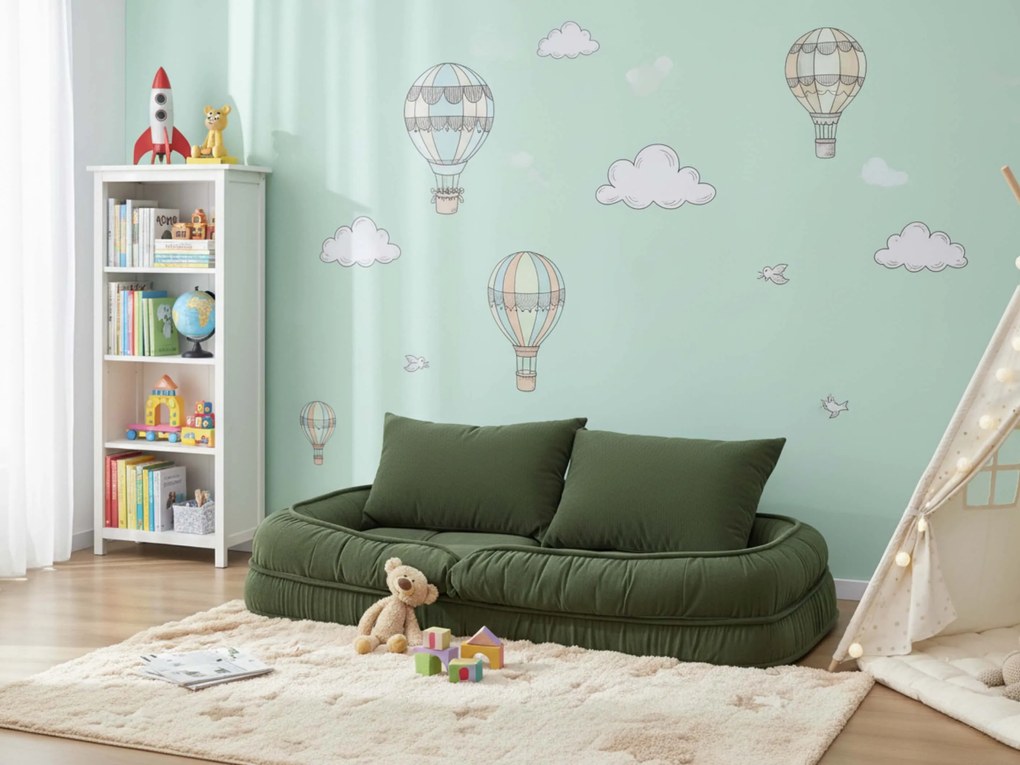 Fotoliu de relaxare reglabil LAZY SOFA, verde