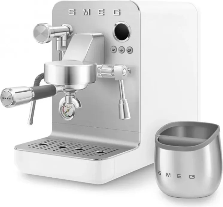 Recipient pentru eliminarea zațului de cafea Smeg ECKB01, finisaj lucios, oțel inoxidabil