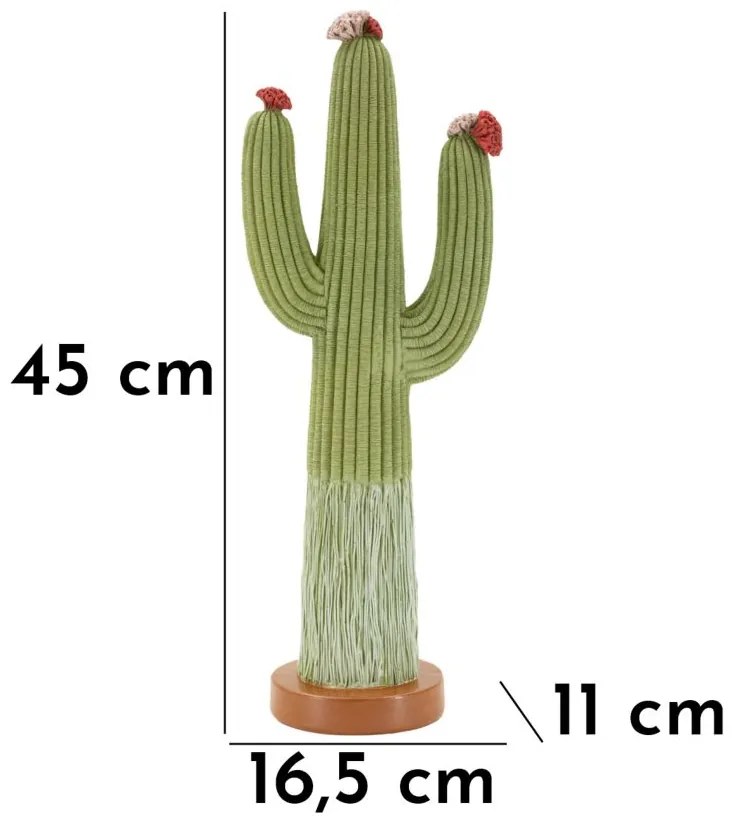 Mauro Ferretti Cactus Decorativ Cm 16,5X11X43 | Aosom Romania
