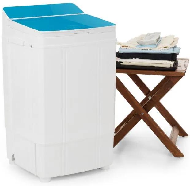 OneConcept Ecowash Deluxe mașină de spălat, 290W, 4 kg, timer,funcție de centrifugare,culoare albastru
