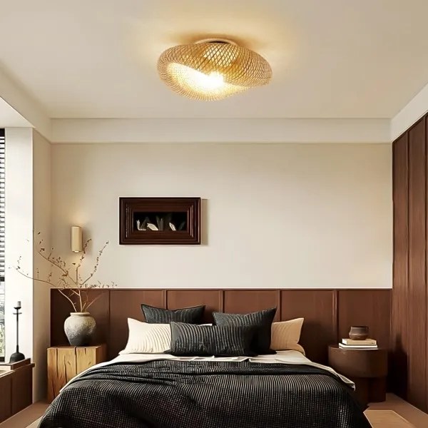 Immax 08298L - Plafonieră BOHO HILO 1xE27/40W/230V, Ø 60 cm