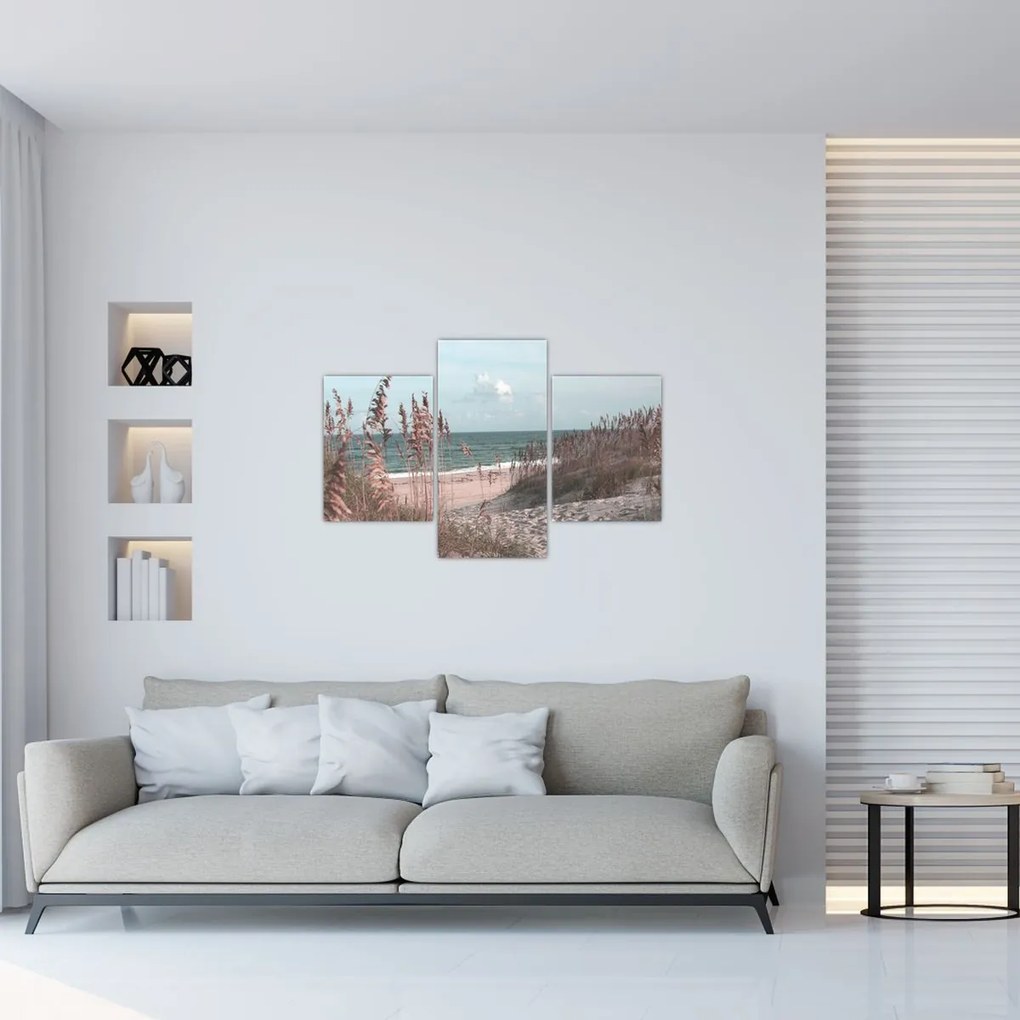 Tablou - Plaja roz (90x60 cm)