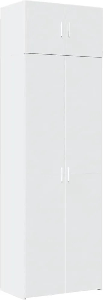 vidaXL Dulap de depozitare, alb, 70x42,5x225 cm, lemn prelucrat