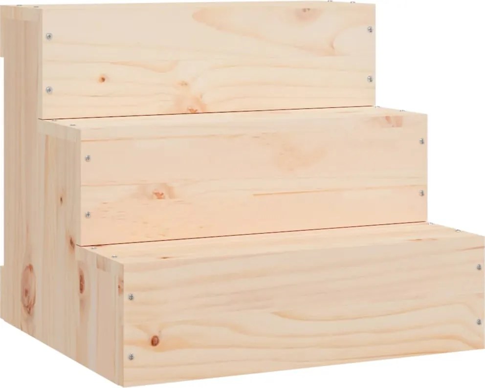 vidaXL Scară pentru animale de companie, 40x37,5x35 cm, lemn masiv pin