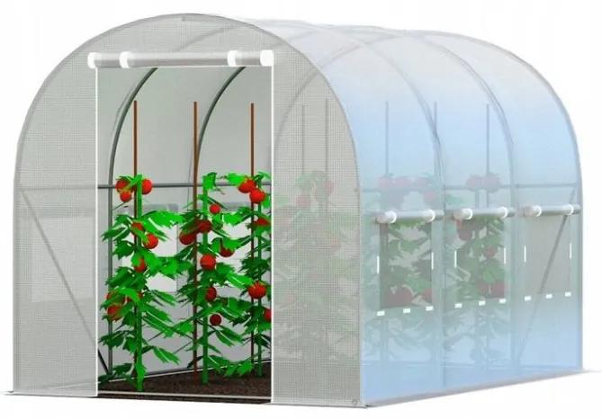 Solar de grădină ALB 2x3,5m cu filtru UV PREMIUM