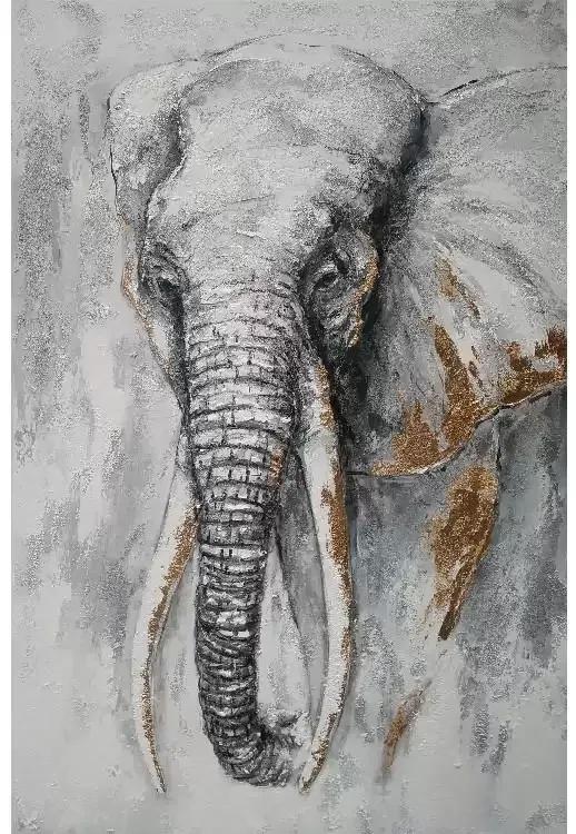 Tablou pictat manual Elephant