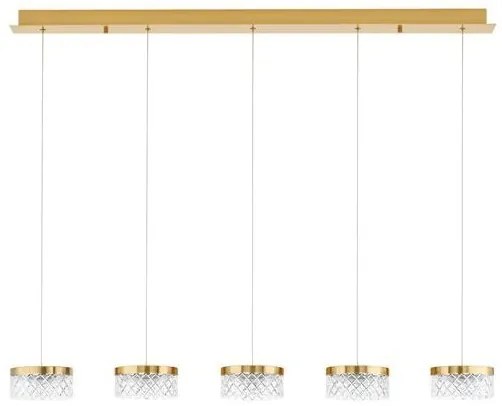 Lustra cu 5 pendule LED design modern Bion