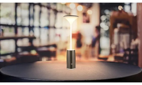 Lampă LED dimabilă de masă Globo 21020B QUIRIN LED/1,2W/3,7V 3000K negru