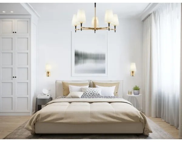 Lustră pe tijă Maytoni H001CL-05BS ZARAGOZA 5xE14/40W/230V