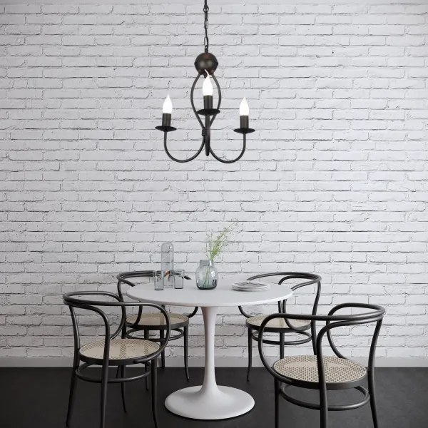 Lustră pe lanț ARTHUR 3xE14/40W/230V