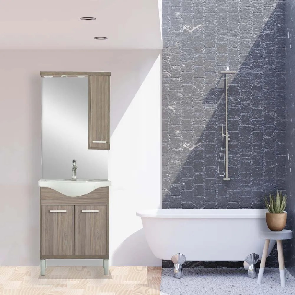 Mobilier complet de baie Nerva 65, ulm Rauna