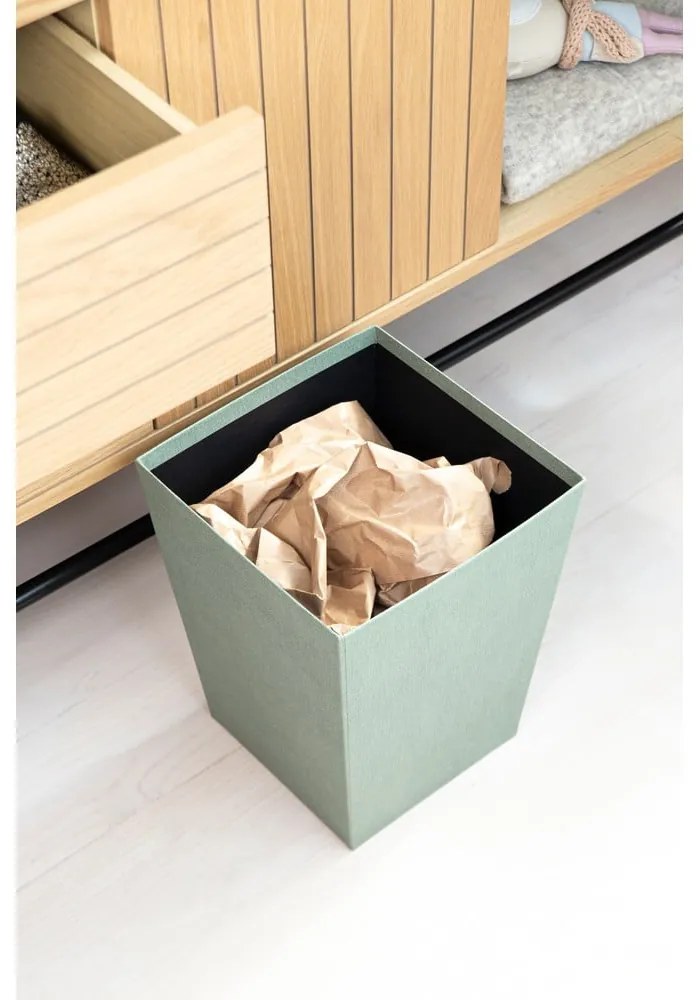 Coș de gunoi albastru-verde Sofia Canvas Paper Laminate – Bigso