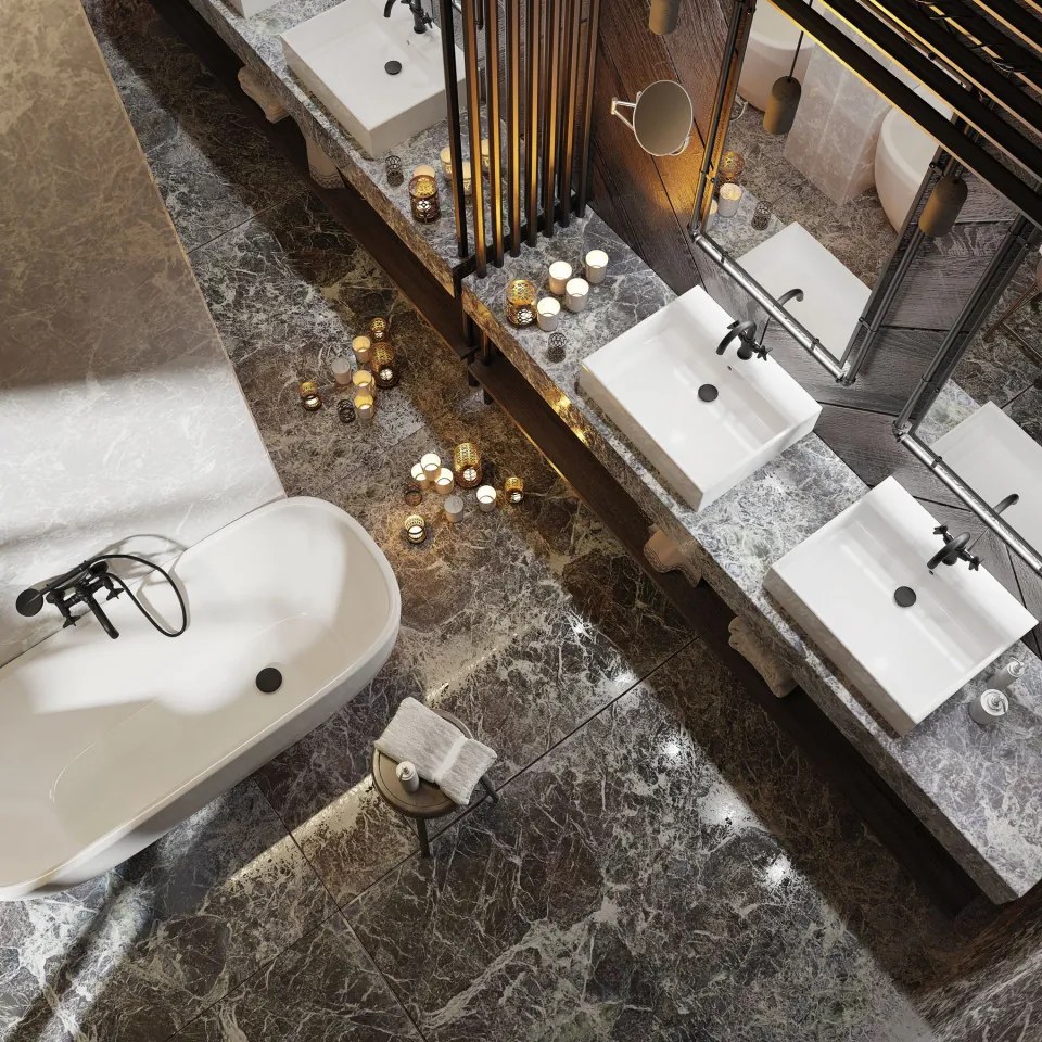 Temisto baterie lavoar cu montaj incastrat finisaj crom BQT054D