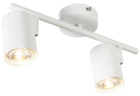 Spotlight modern alb cu 2 lumini inclinabile - Jeana 2
